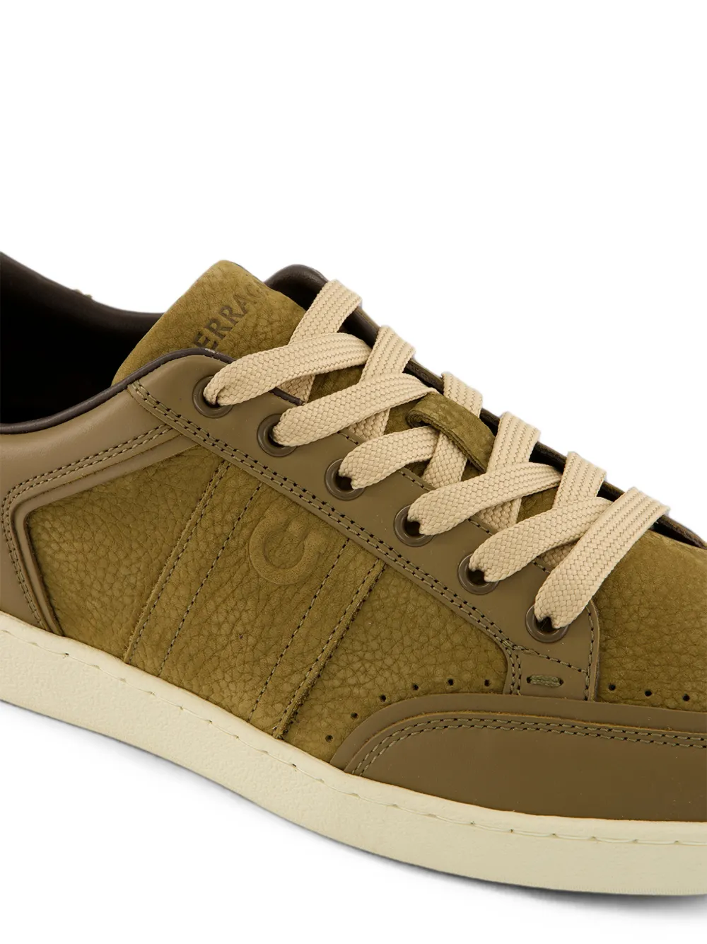 Ferragamo low-top sneakers with signature Bruin