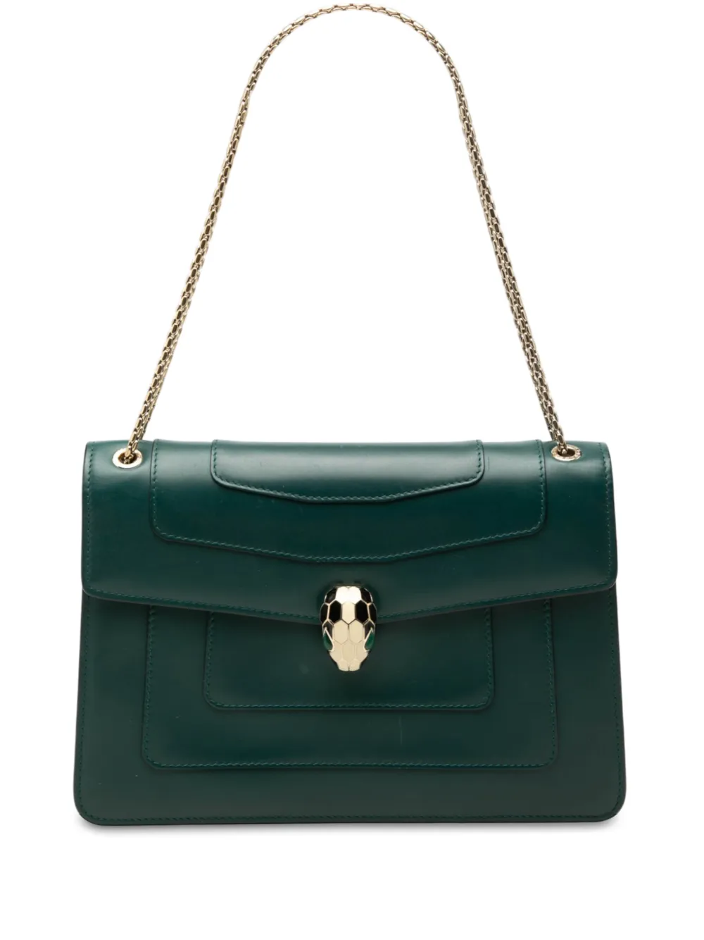 Bvlgari Pre-Owned 2010-2026 Medium Calfskin Serpenti Forever shoulder bag - Grün