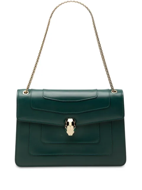 Bvlgari Pre-Owned bolso de hombro Serpenti Forever mediano de piel de becerro 2010-2026