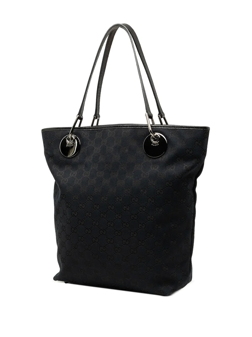 Gucci Pre-Owned 2000-2015 grote Eclipse shopper met GG-canvas Zwart