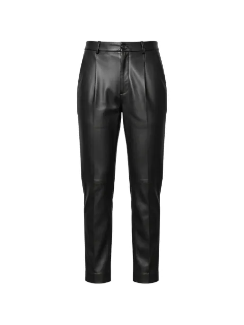 John Richmond pleated leather trousers