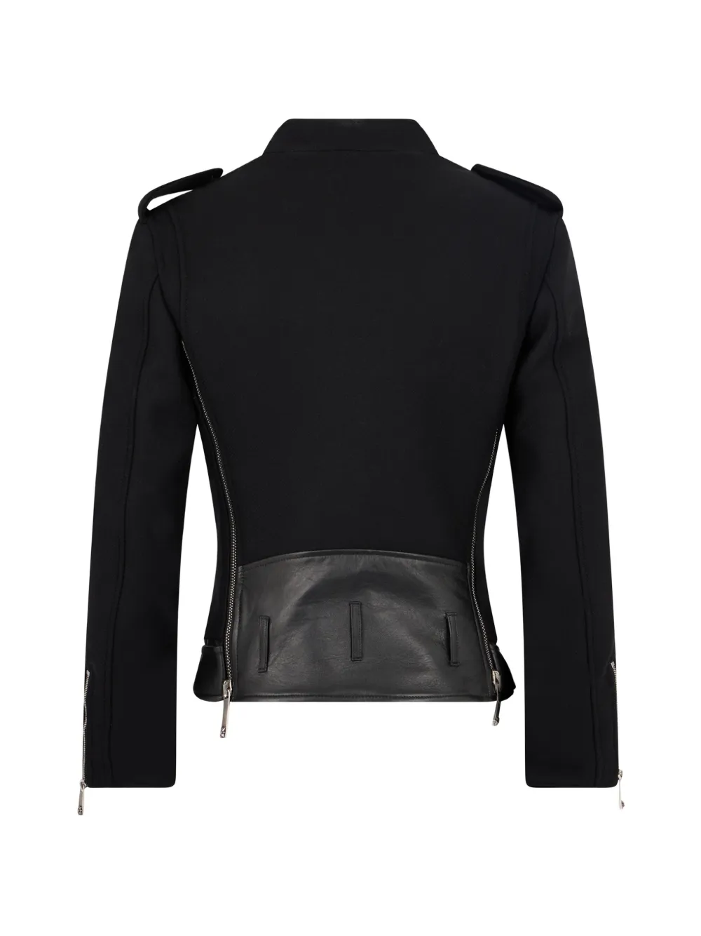 John Richmond Jack met ceintuur en bikerstijl Zwart