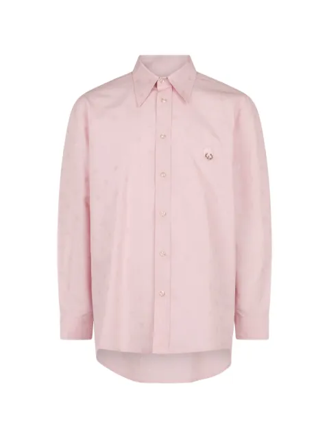John Richmond logo-embroidered long-sleeve shirt