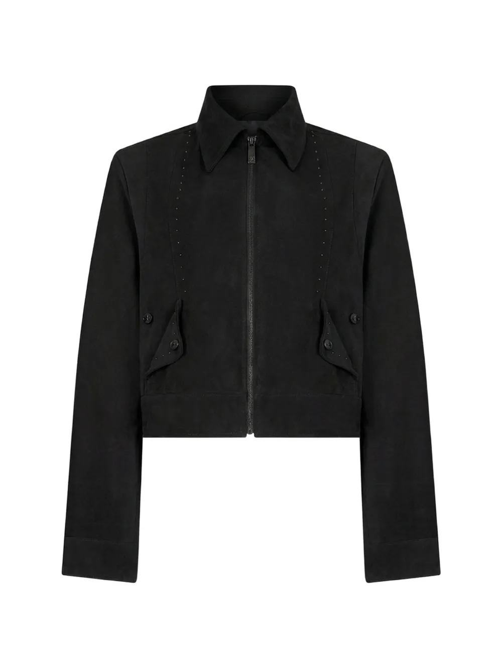 John Richmond Jacke mit Nieten - Schwarz