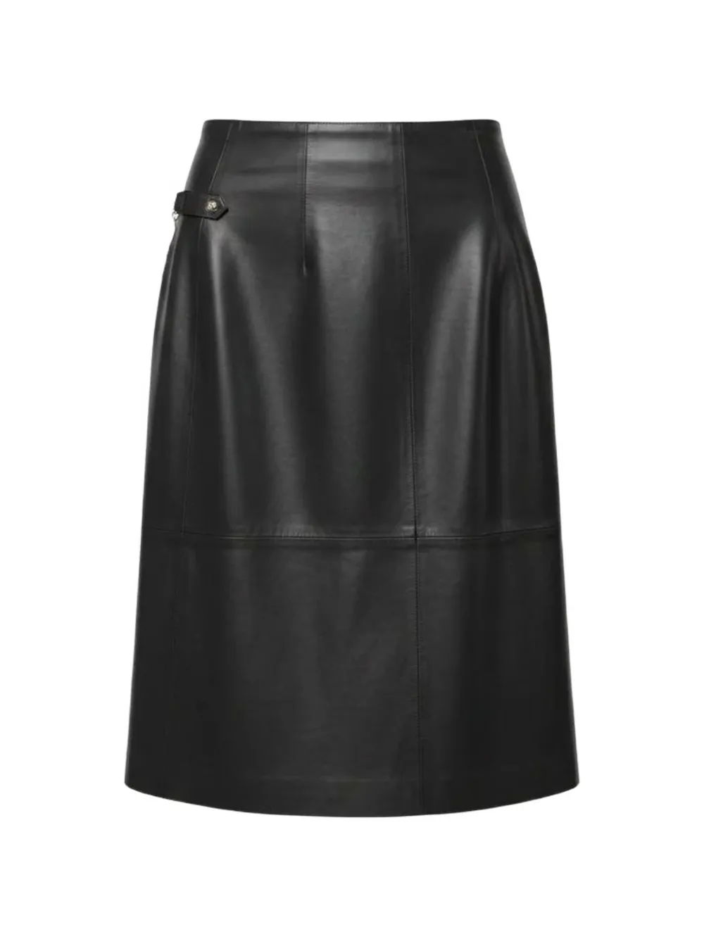 John Richmond Midi-rok met vlakken en ringdetail Zwart