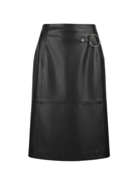 John Richmond ring-detail paneled midi skirt