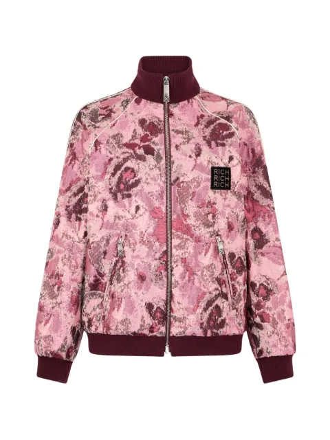 John Richmond floral-jacquard bomber jacket