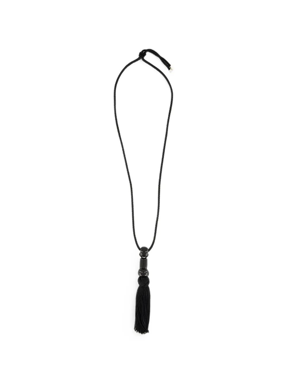LE SUNDIAL onyx-embellished tasselled necklace - Schwarz