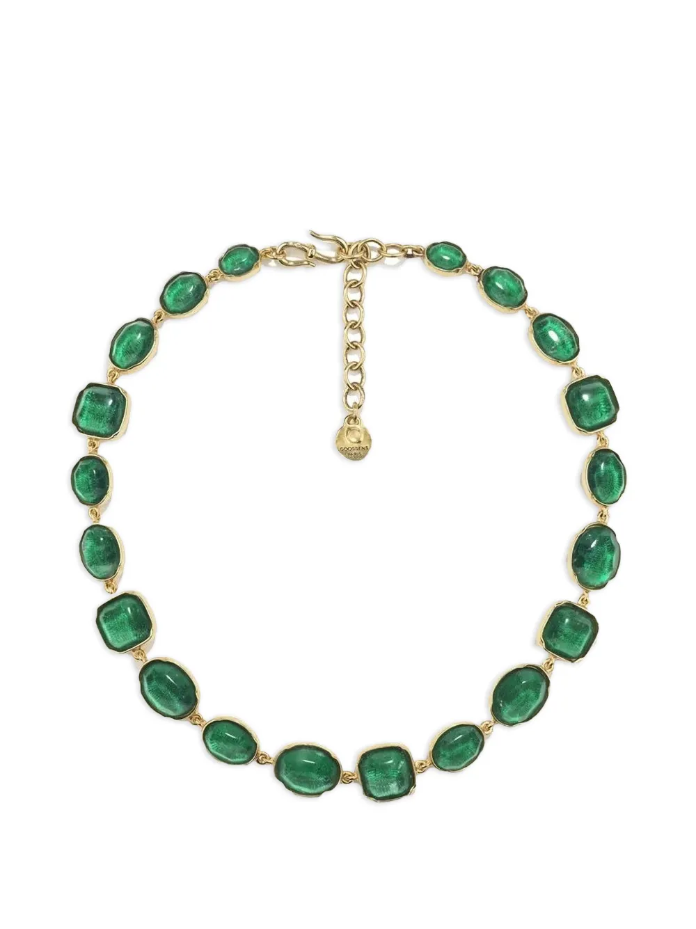 Goossens Halskette mit Cabochons - Gold