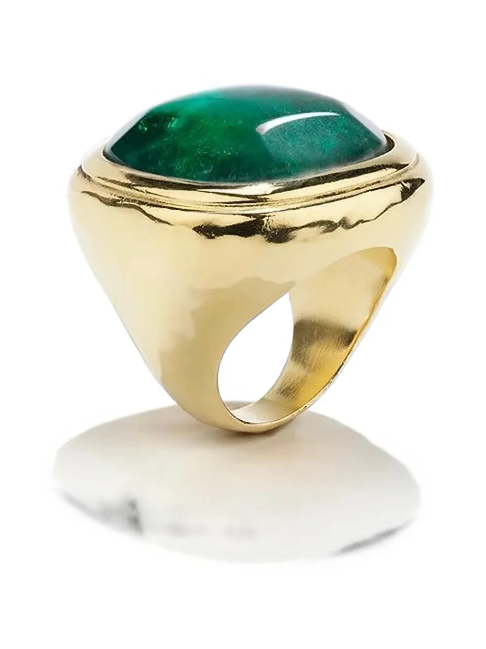 Goossens large Renaissance rock crystal ring - Oro