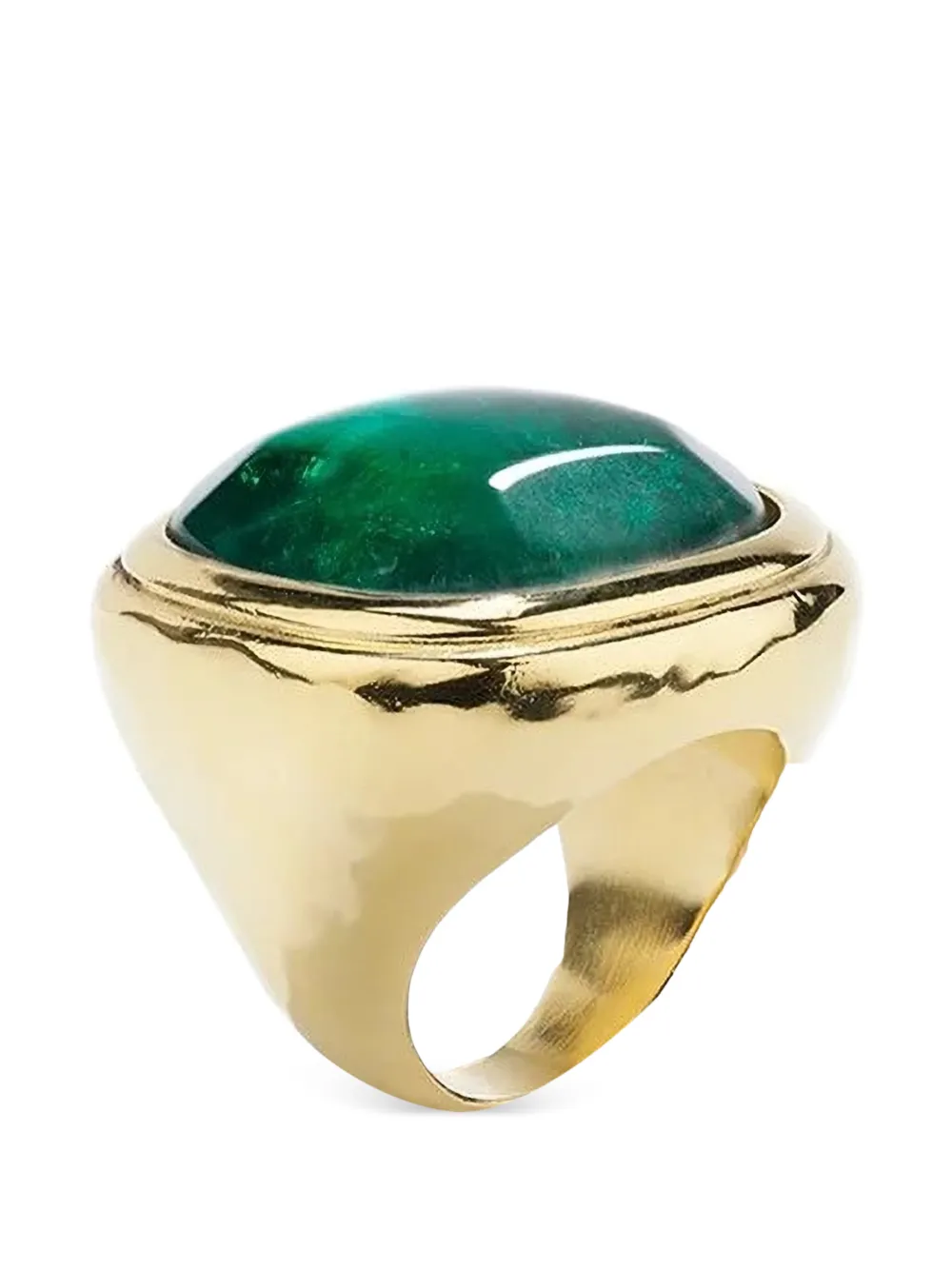 Goossens large Renaissance rock crystal ring - Oro