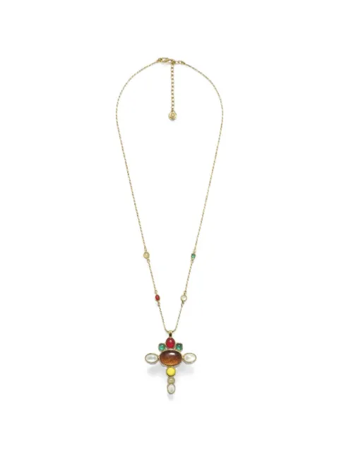 Goossens Lagune cross pendant necklace
