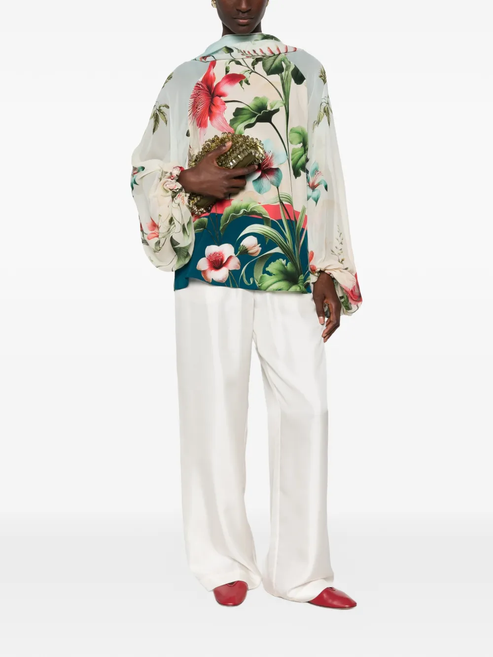 F.R.S For Restless Sleepers floral-print blouse