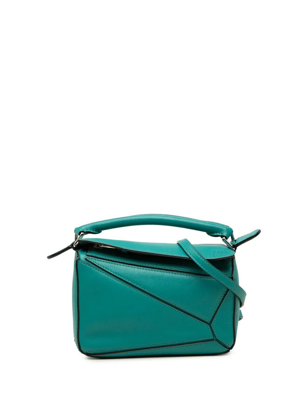 Loewe Pre-Owned 2019 Mini Calfskin Puzzle satchel - Blau