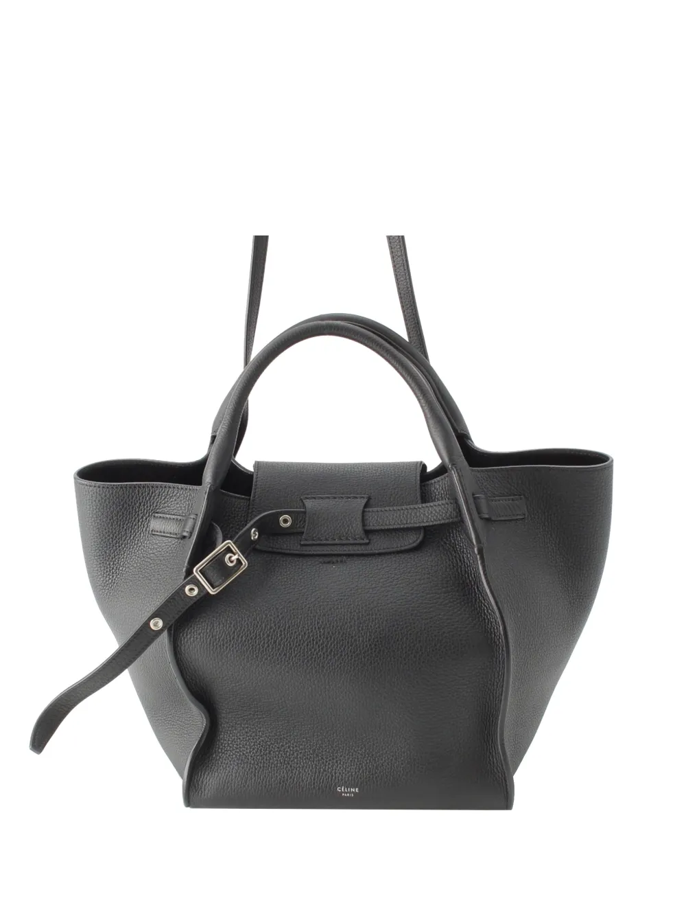 Celine Pre-Owned 2010-2026 Medium Supple Grained Calfskin Big Bag satchel - Nero