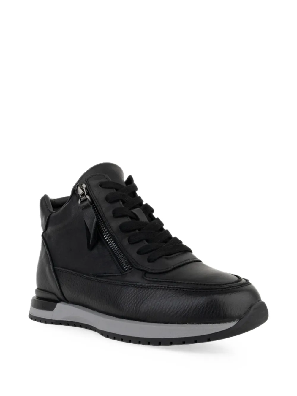 LINDA BAUMANN zip-fastening panelled sneakers Zwart