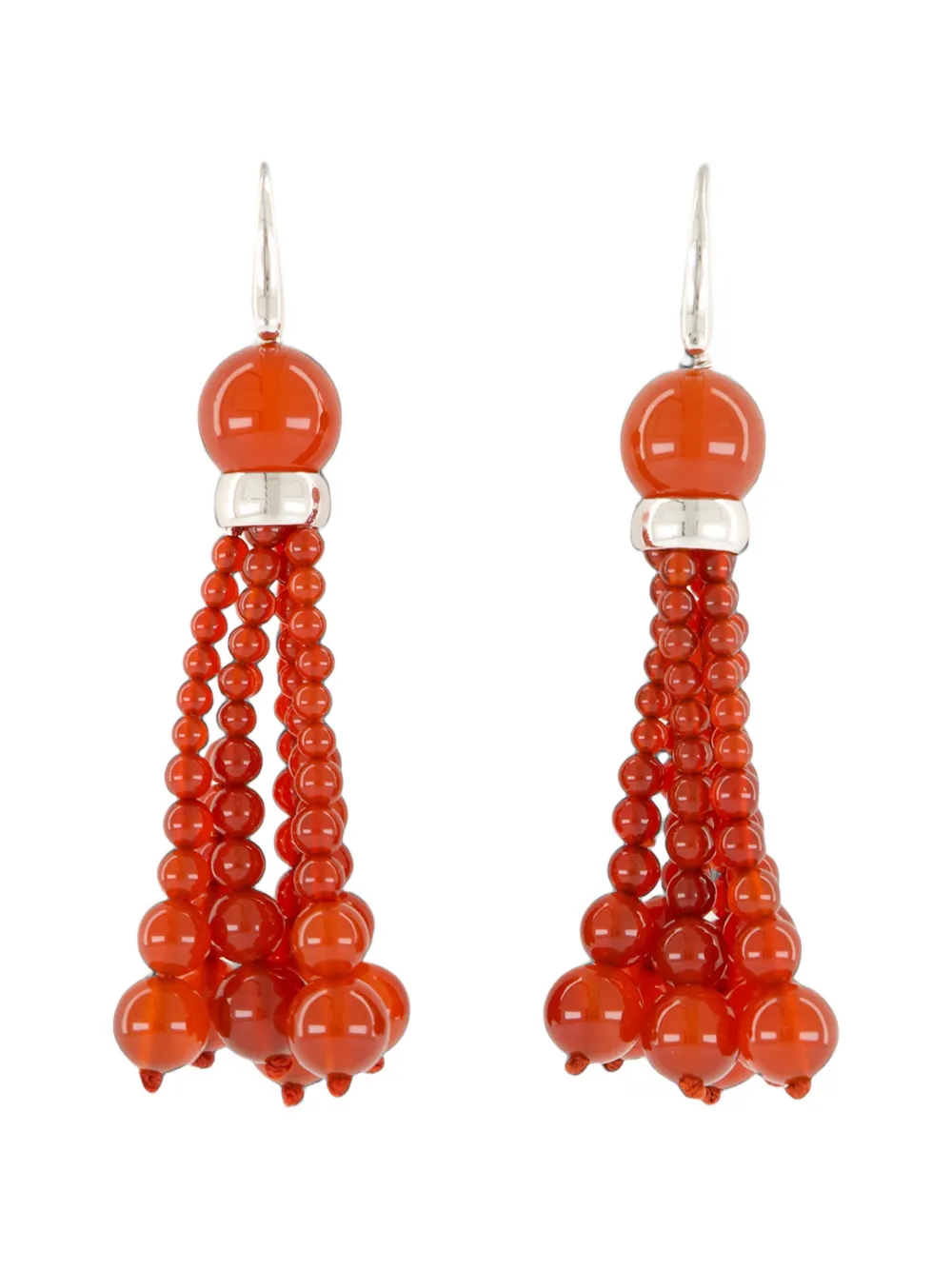 LE SUNDIAL Venice Opera tasselled carnelian earrings - Rosso