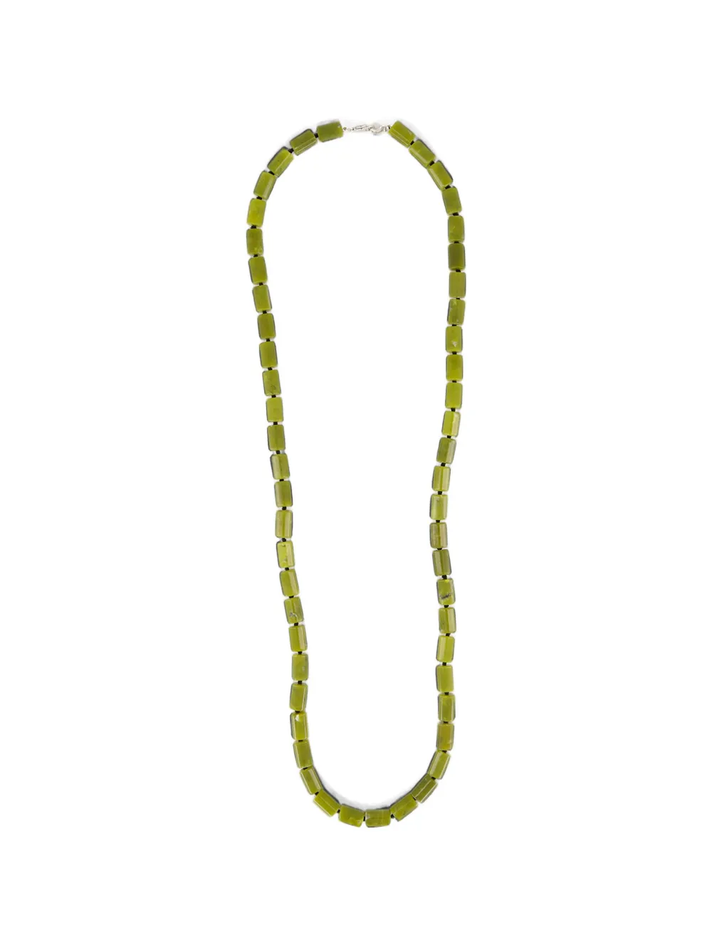 LE SUNDIAL beaded jade necklace - Grün