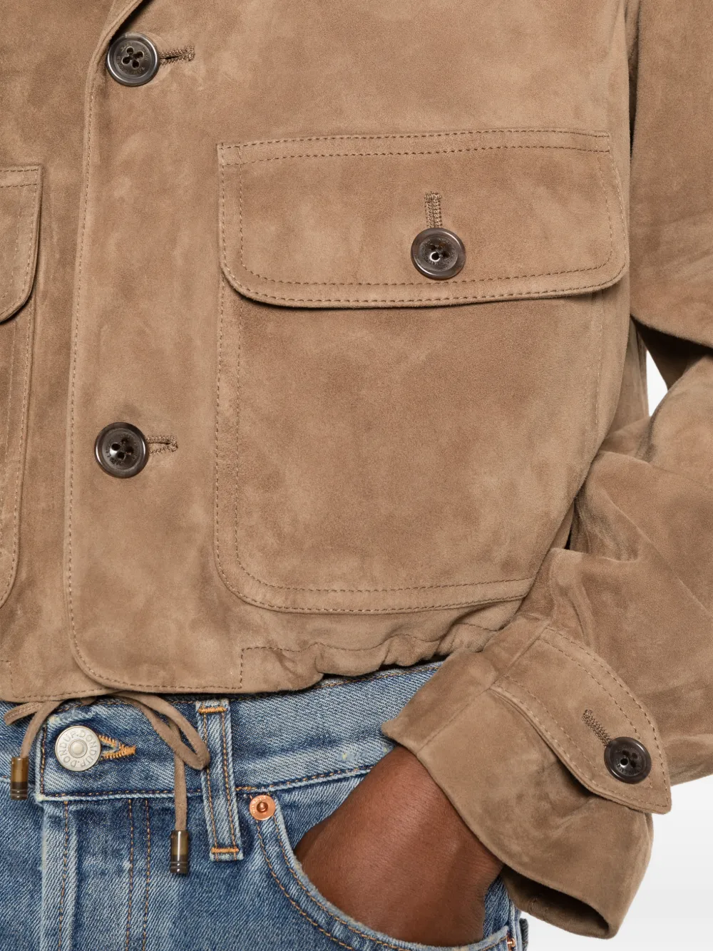 Lauren Ralph Lauren suede cropped jacket Bruin