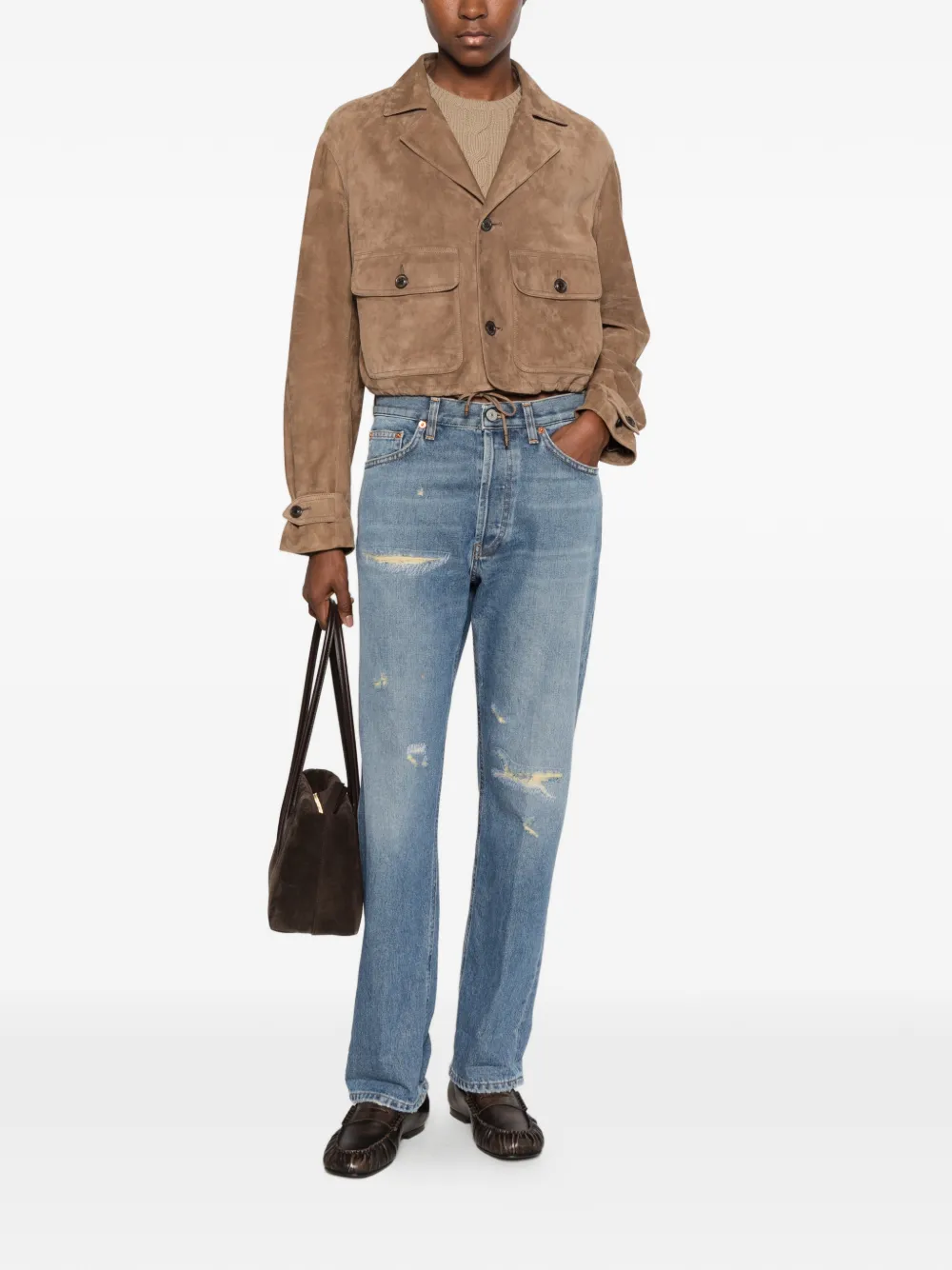 Lauren Ralph Lauren suede cropped jacket Bruin
