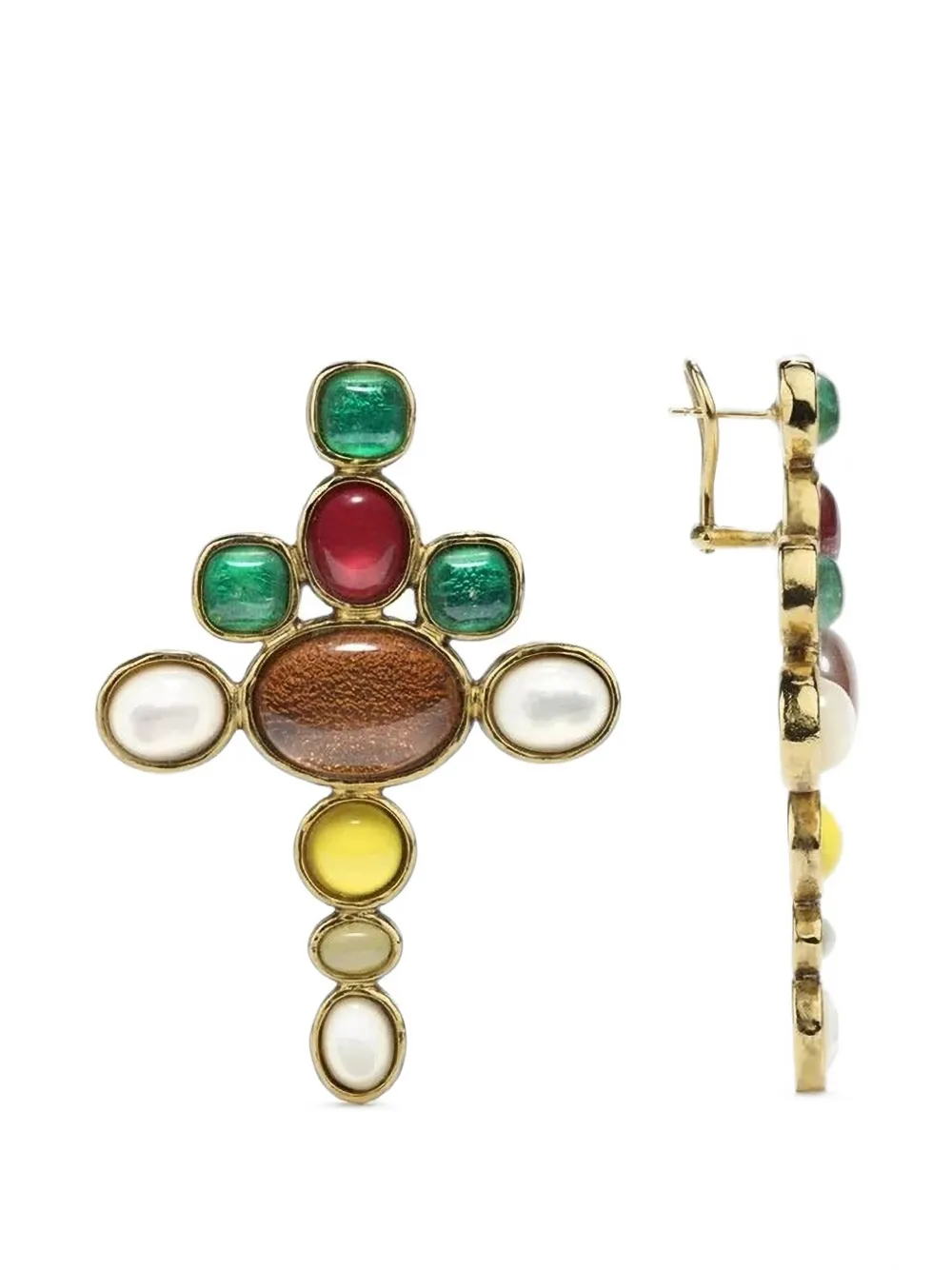 Goossens Lagune crystal-embellished earrings - Oro