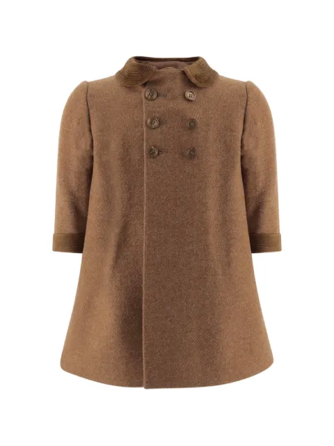 FRIKI double-breasted tweed coat