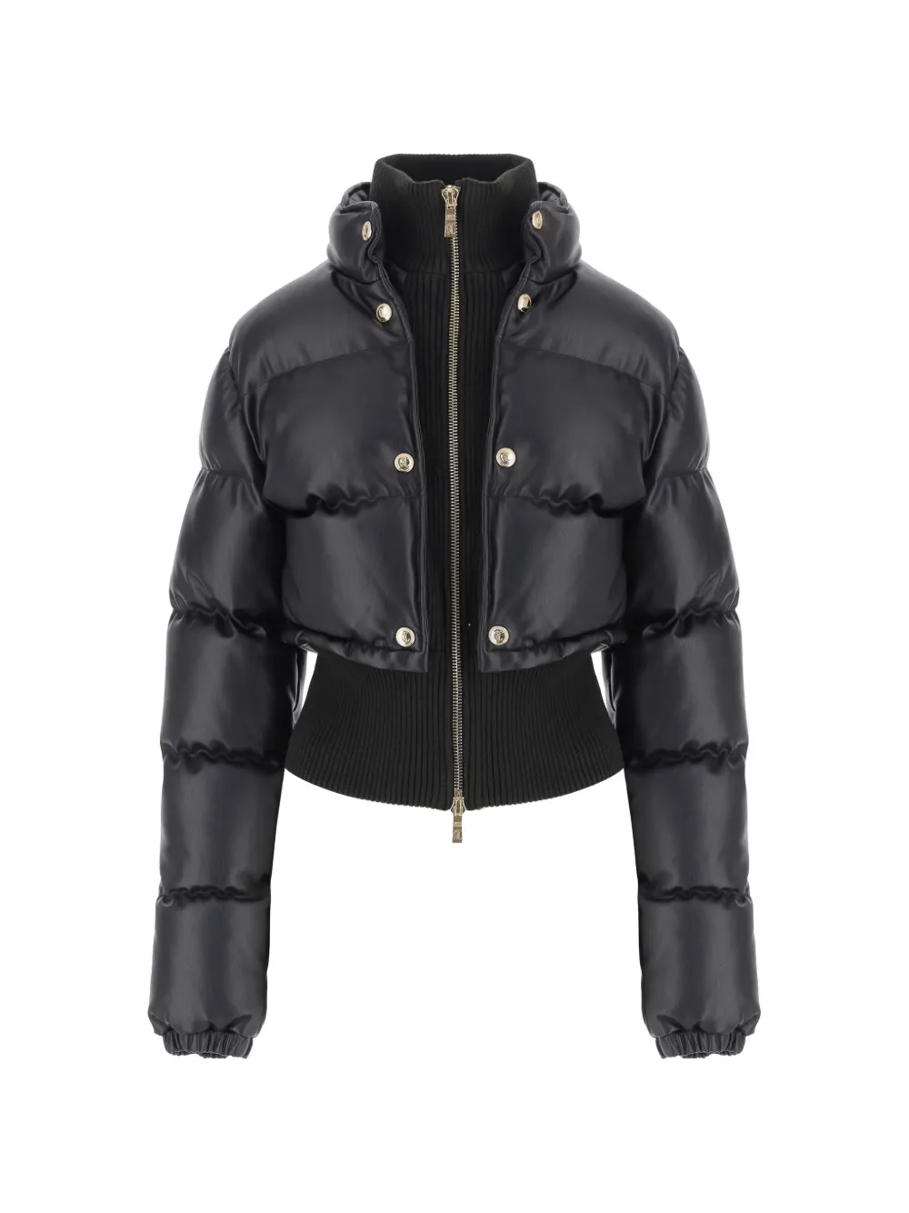 Just Cavalli quilted ribbed-knit jacket