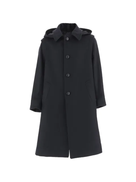 FRIKI Loden hooded coat