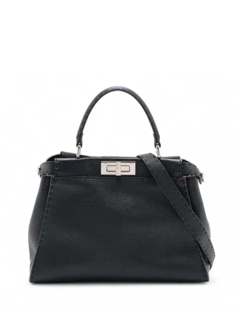 Fendi Pre-Owned 2000-2010 Medium Leather Selleria Peekaboo Iconic satchel