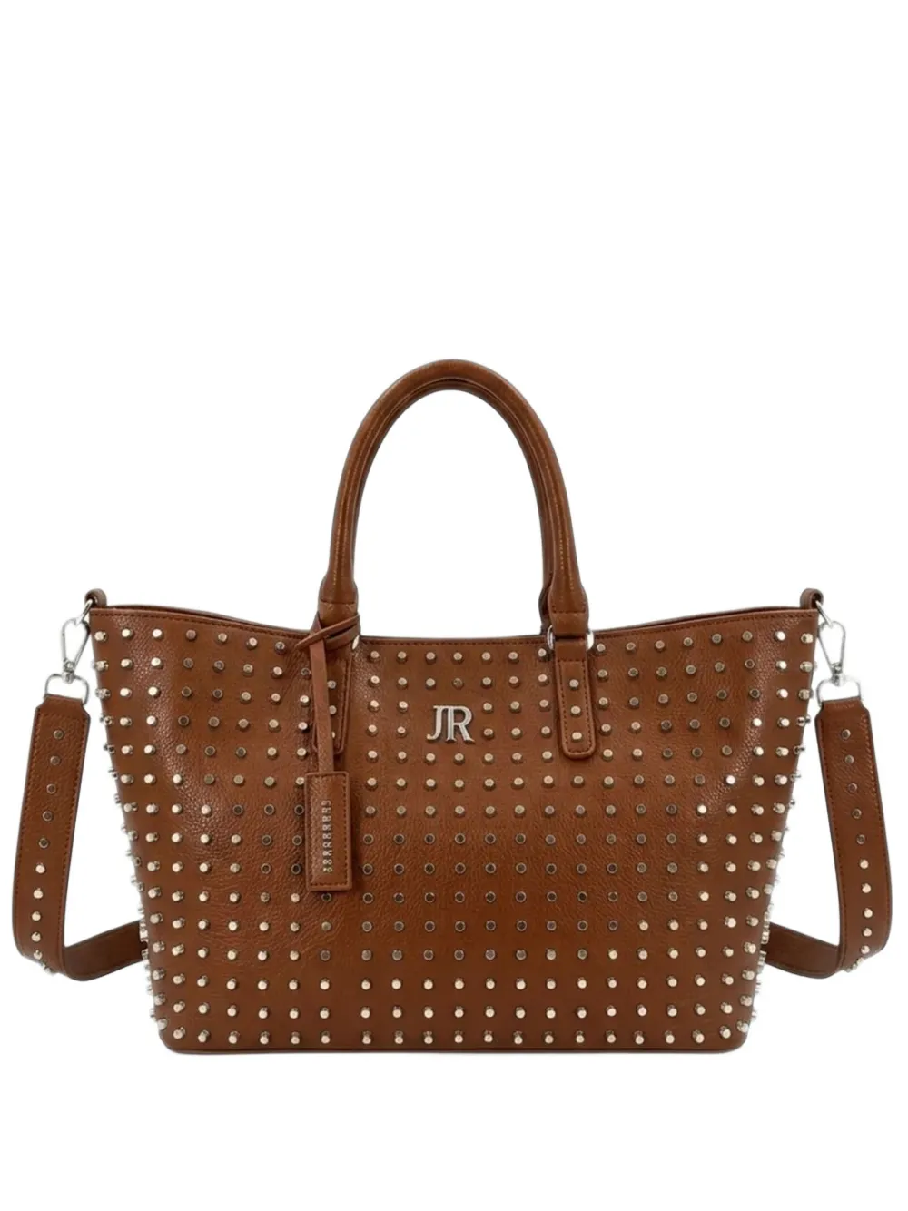 John Richmond stud-embellished leather tote bag Bruin