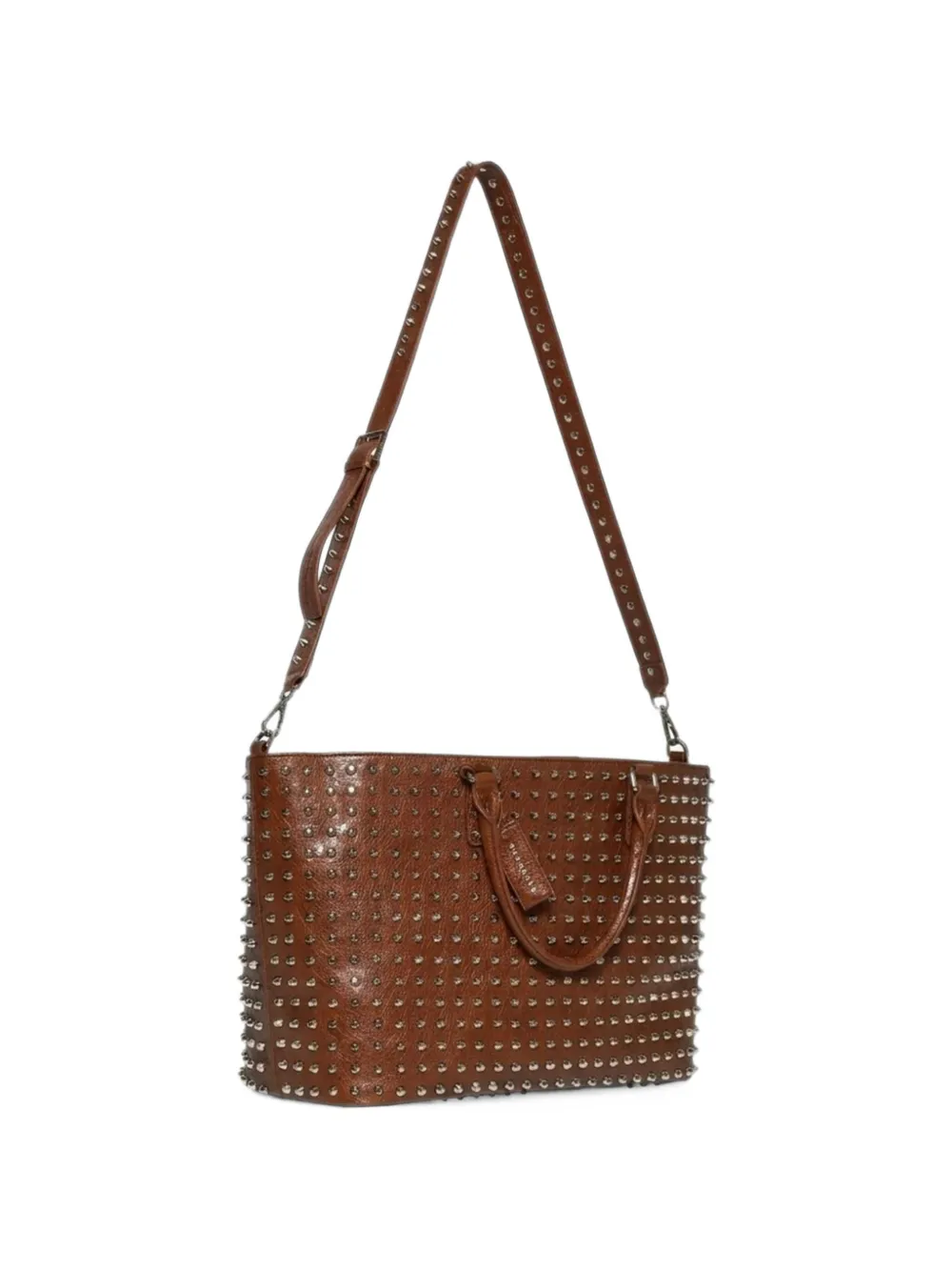 John Richmond stud-embellished leather tote bag Bruin
