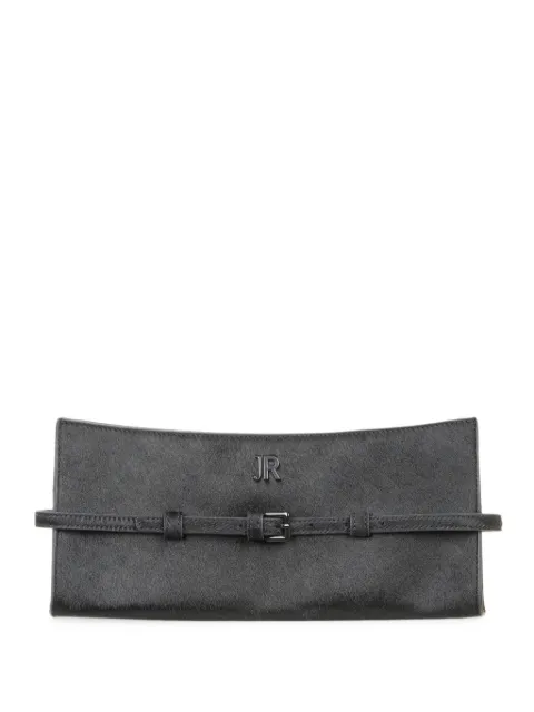 John Richmond bolsa de hombro con placa del logo y detalle de hebilla