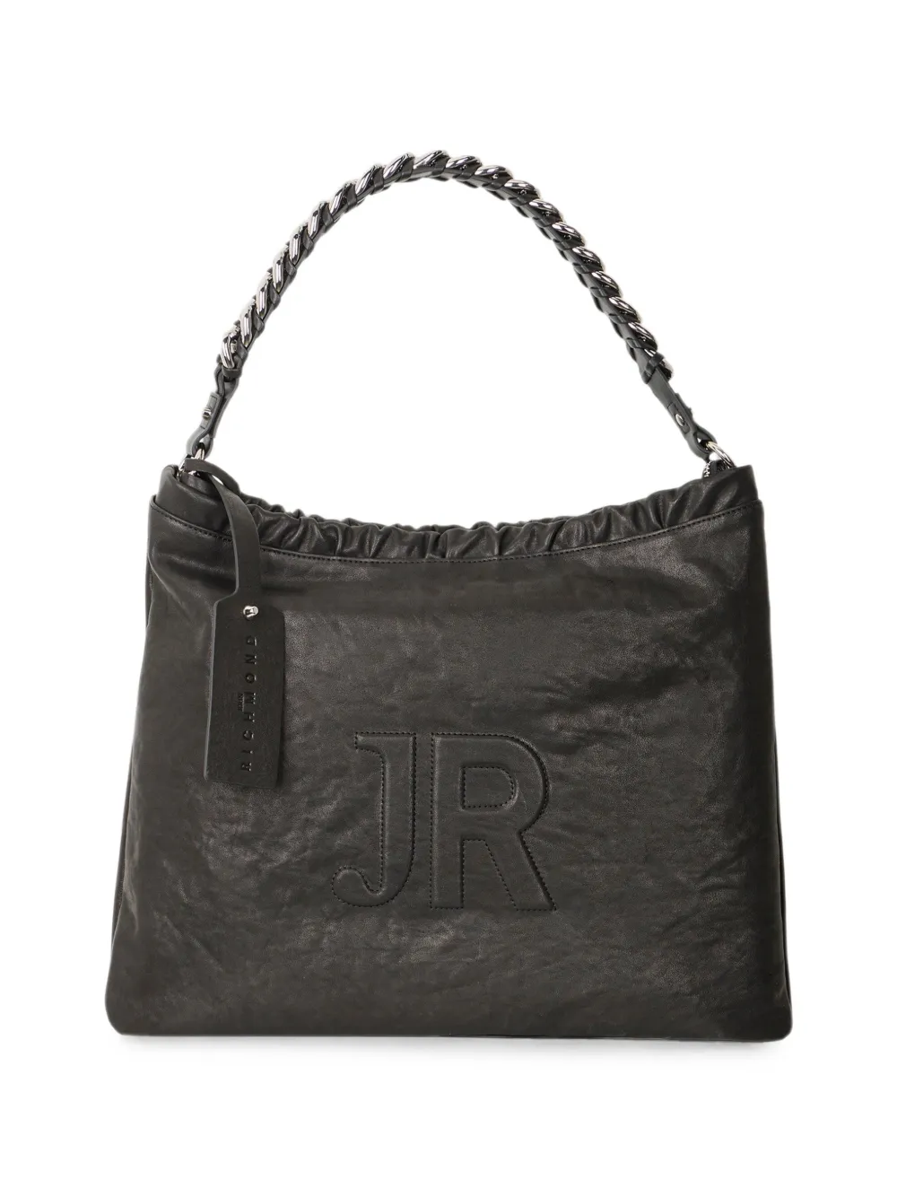 John Richmond Borsa a spalla con tracolla a catena - Nero