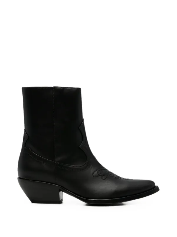 Amiri Leather MA Ryder Boots in Black