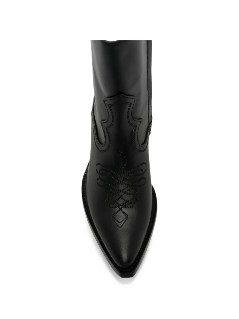 AMIRI embroidered leather boots Zwart