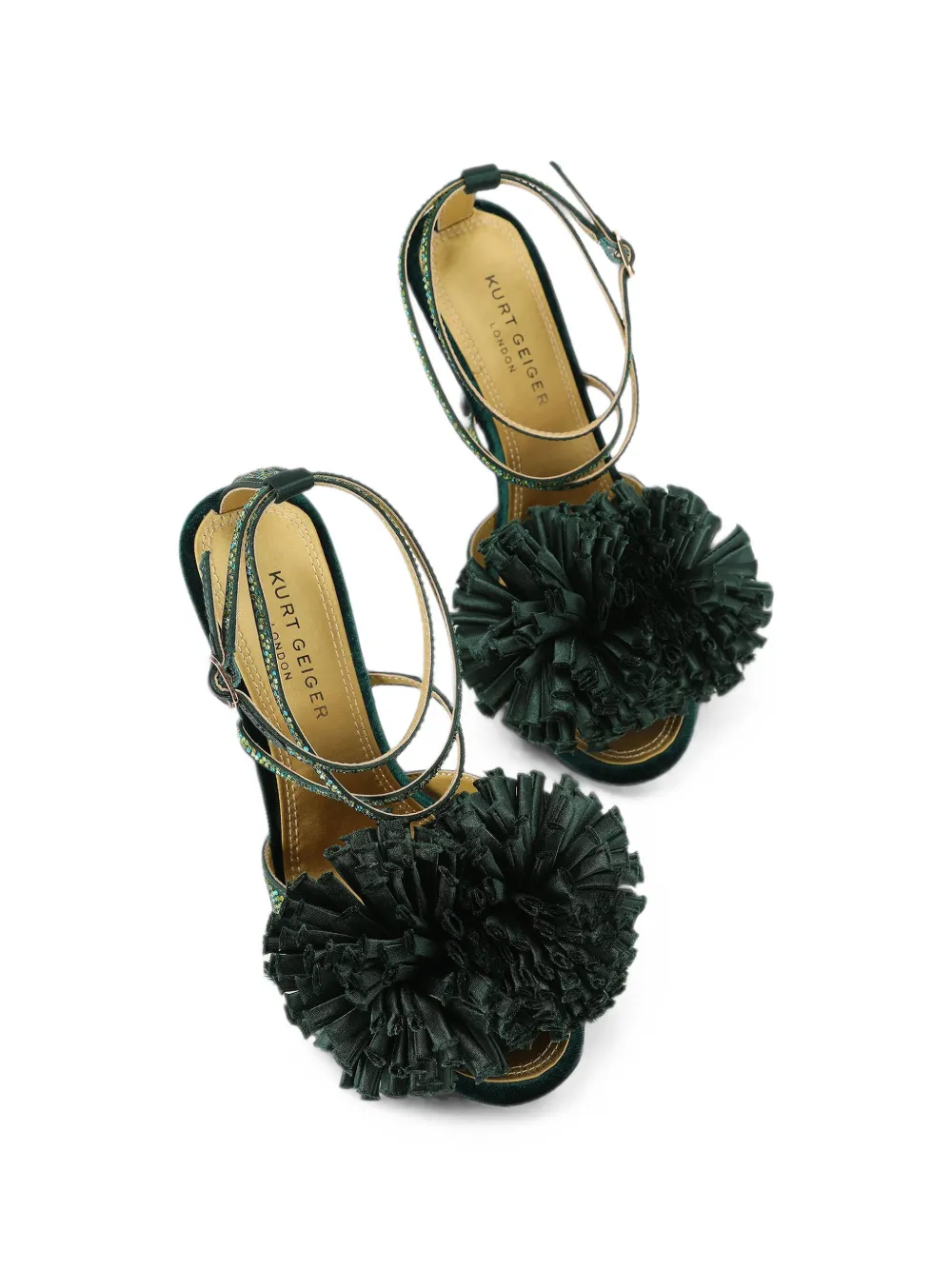Kurt Geiger London Pom sandalen met hak Groen