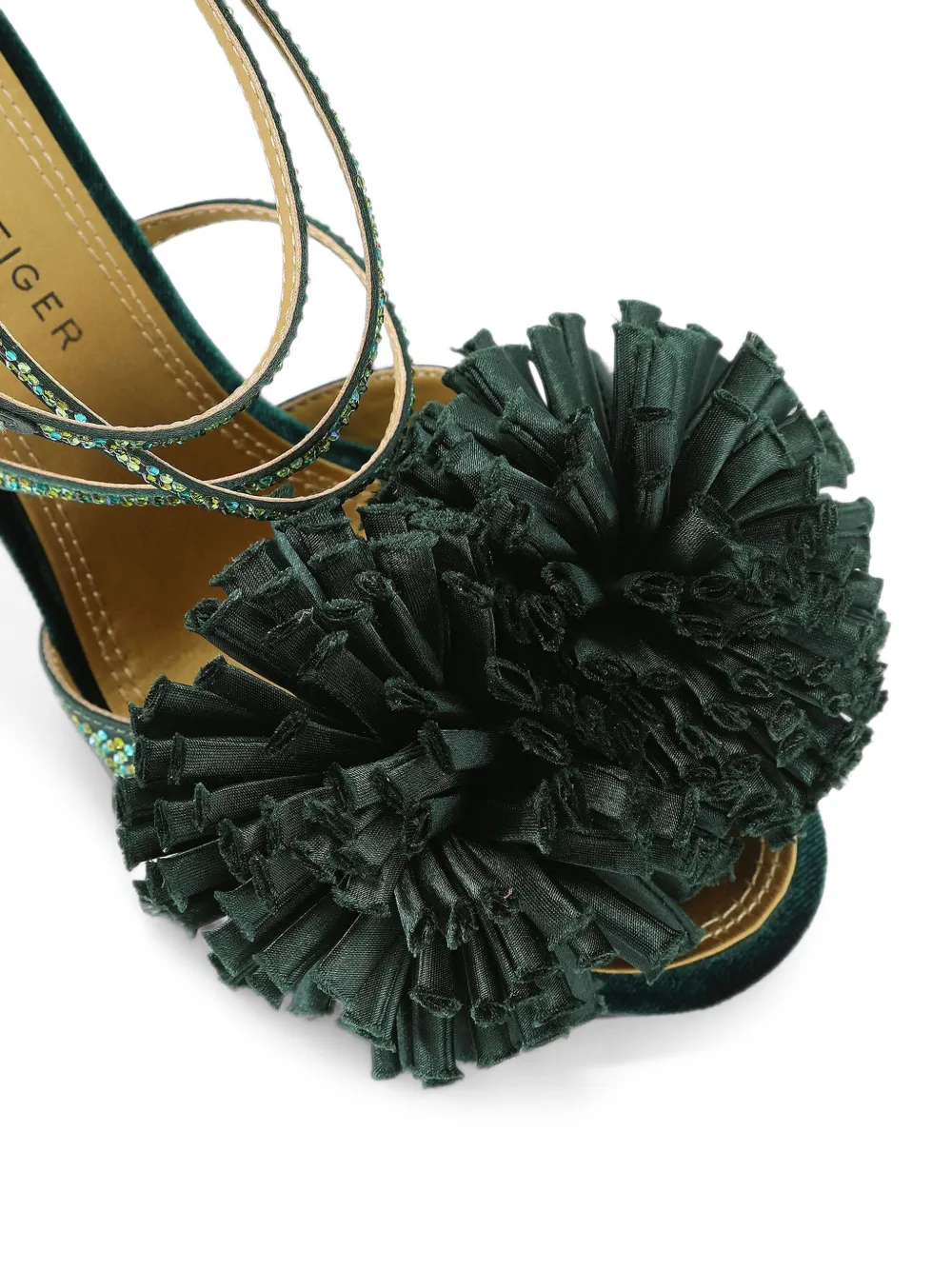 Kurt Geiger London Pom sandalen met hak Groen