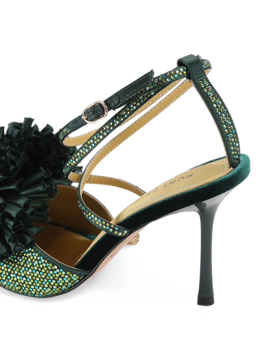 Kurt Geiger London Pom sandalen met hak Groen