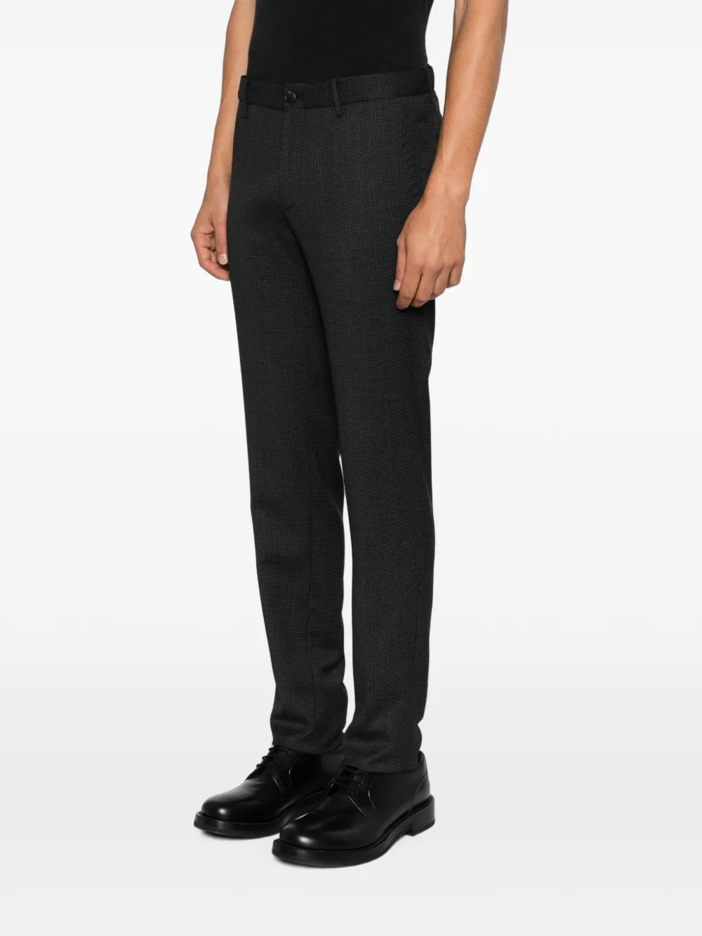 Incotex Pantalon met pied-de-poule print Grijs