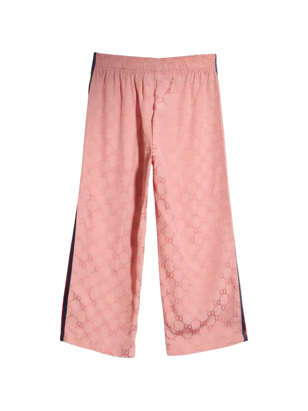 Gucci Kids GG jacquard Web-stripe track pants Roze