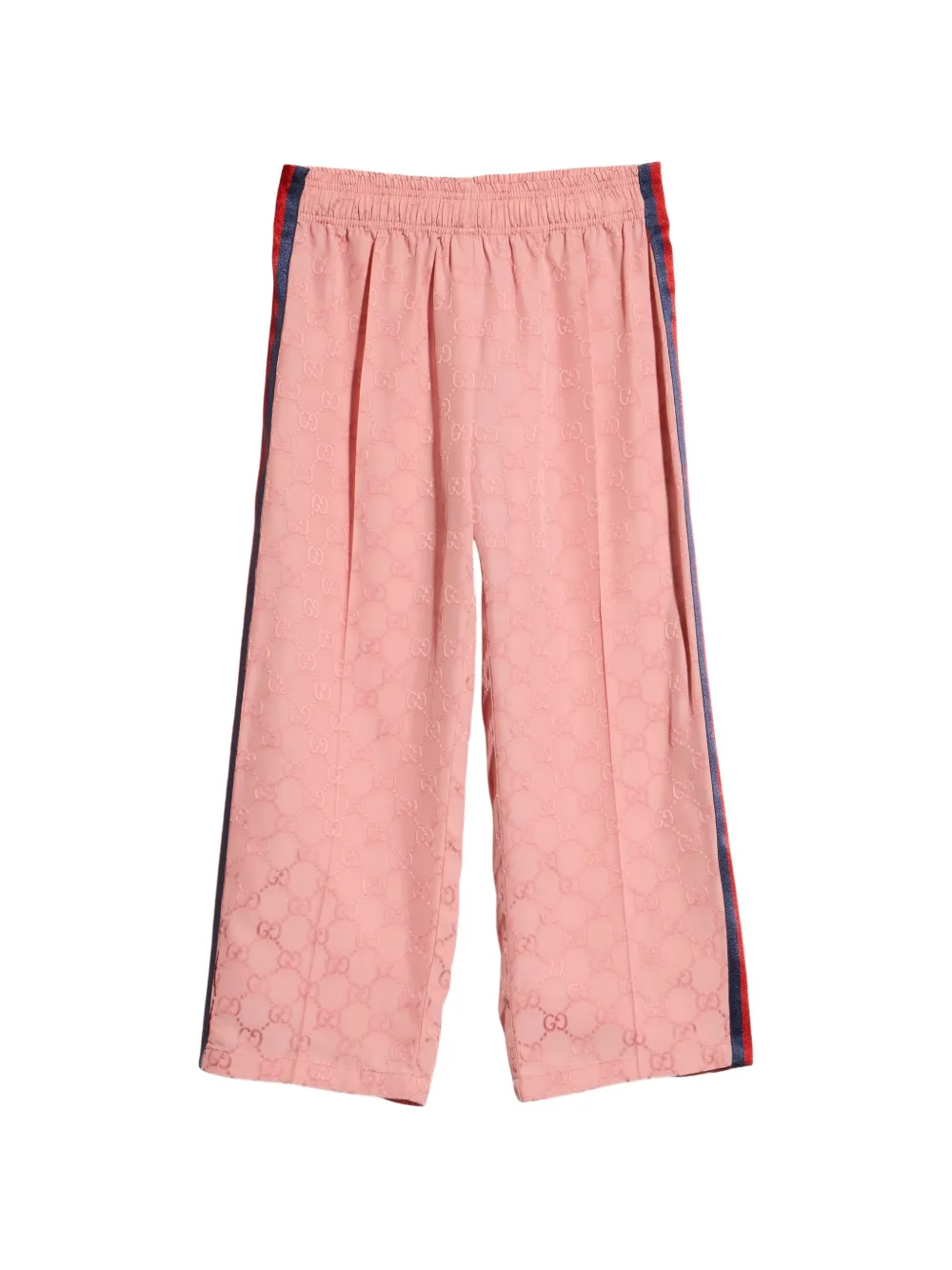 Gucci Kids GG jacquard Web-stripe track pants - Rosa