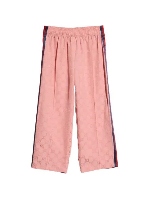 Gucci Kids GG jacquard Web-stripe track pants