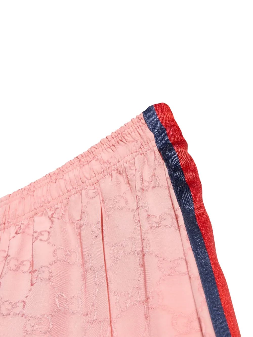 Gucci Kids GG jacquard Web-stripe track pants Roze