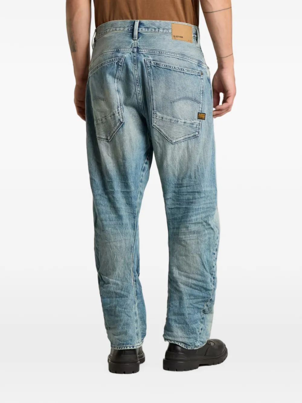 G-Star RAW Arc faded-effect loose-fit jeans Blauw