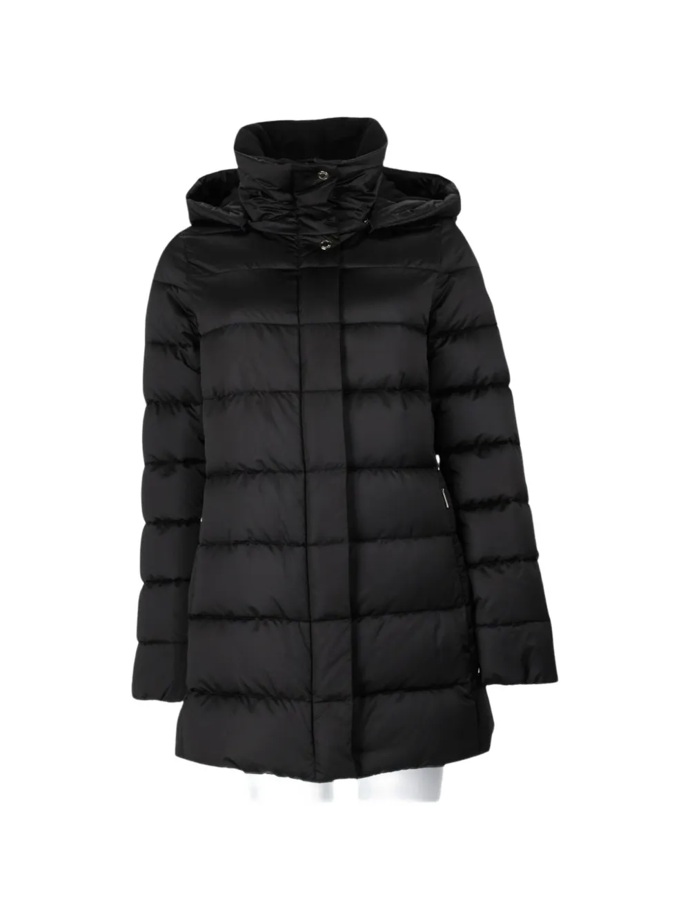 Moorer quilted hooded jacket - Schwarz