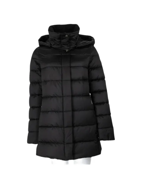 Moorer quilted hooded jacket