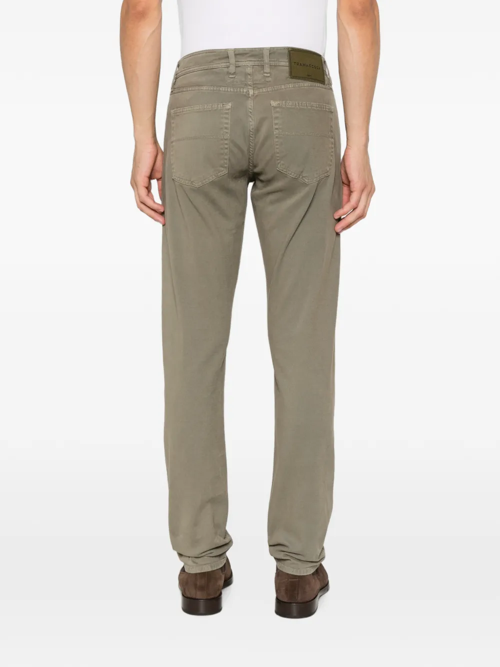 Sartoria Tramarossa Michelangelo broek met logoplakkaat Groen