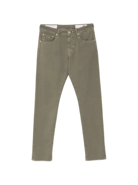 Sartoria Tramarossa Michelangelo logo-plaque trousers