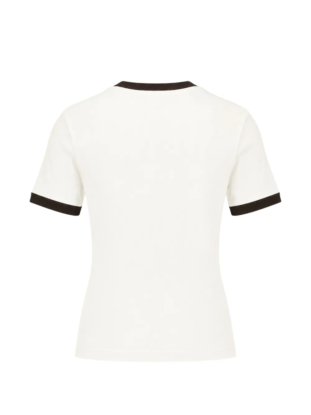 SAMSOE Sabond SS 15318 T-shirt met logoprint Beige
