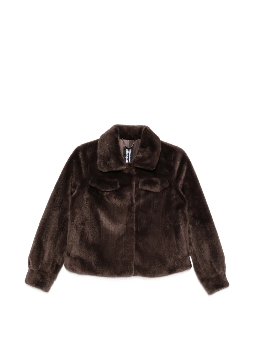 bomboogie faux-fur pocket-detail jacket